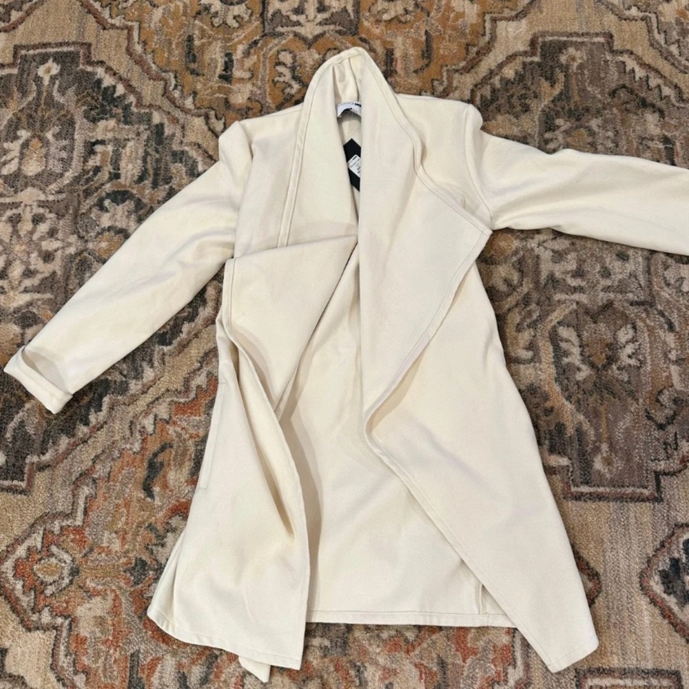 Fashion Nova Cream Trench Coat